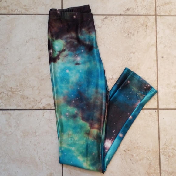 3/$30 NWOT Galaxy nebula leggings - Picture 1 of 3